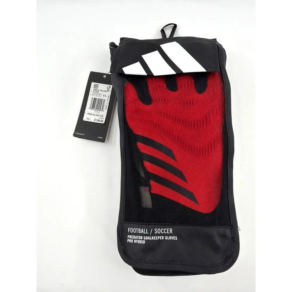 Adidas Predator Goalkeeper Pro Hybrid Gloves Turbo Aurora Size 11